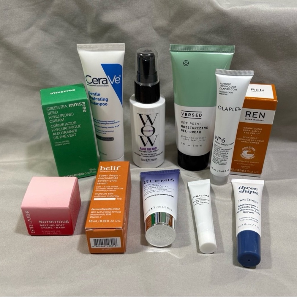 New Bundle Beauty Skin Products Olaplex, Elemis, Shiseido Wow Hair, Estée Lauder